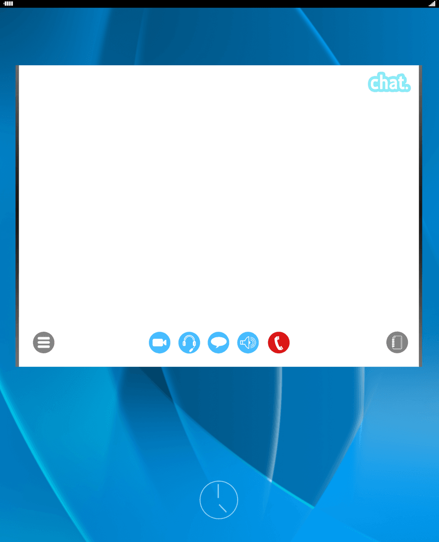 Digital Blue Screen Template on Transparent Background