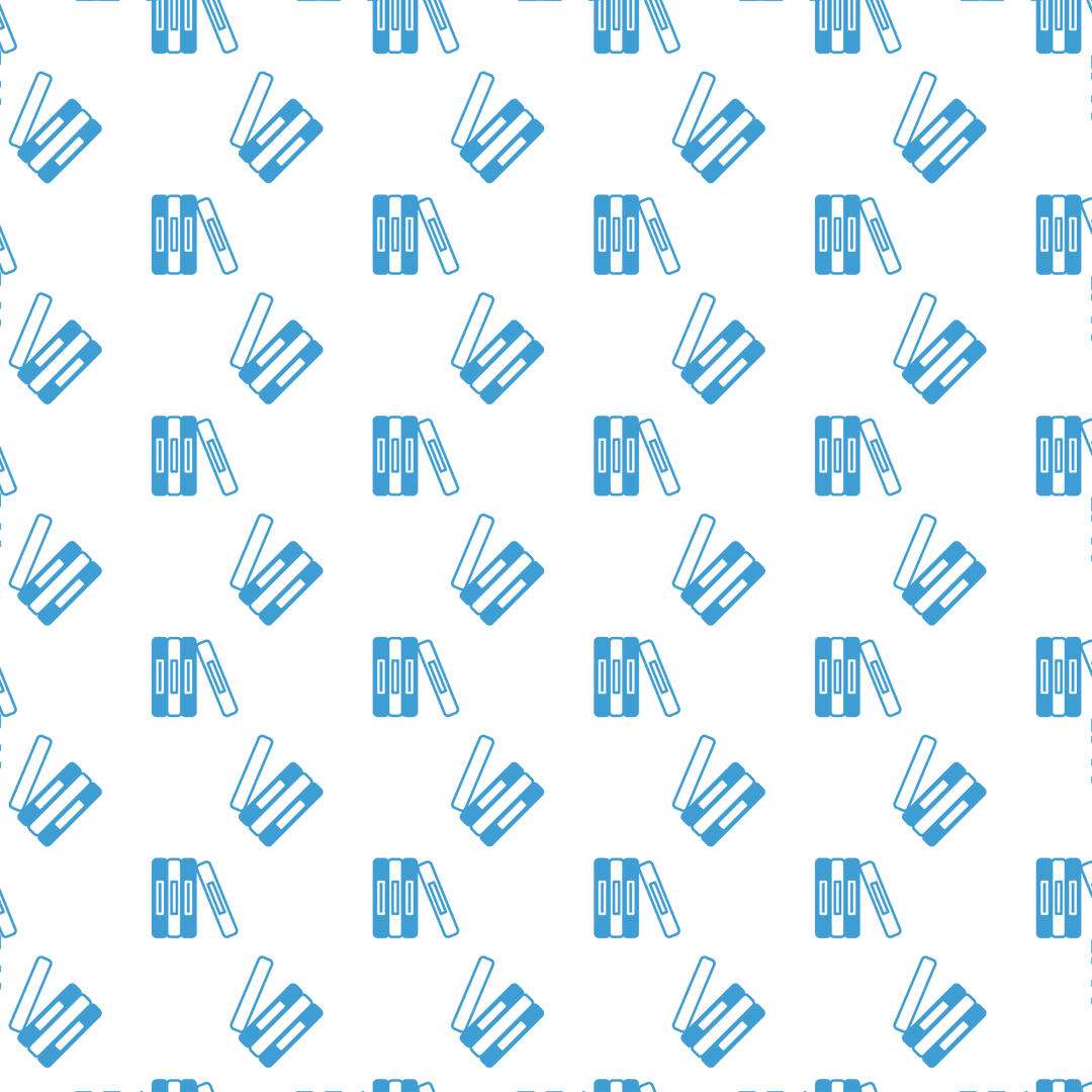 Seamless Blue Book Pattern on Transparent Background