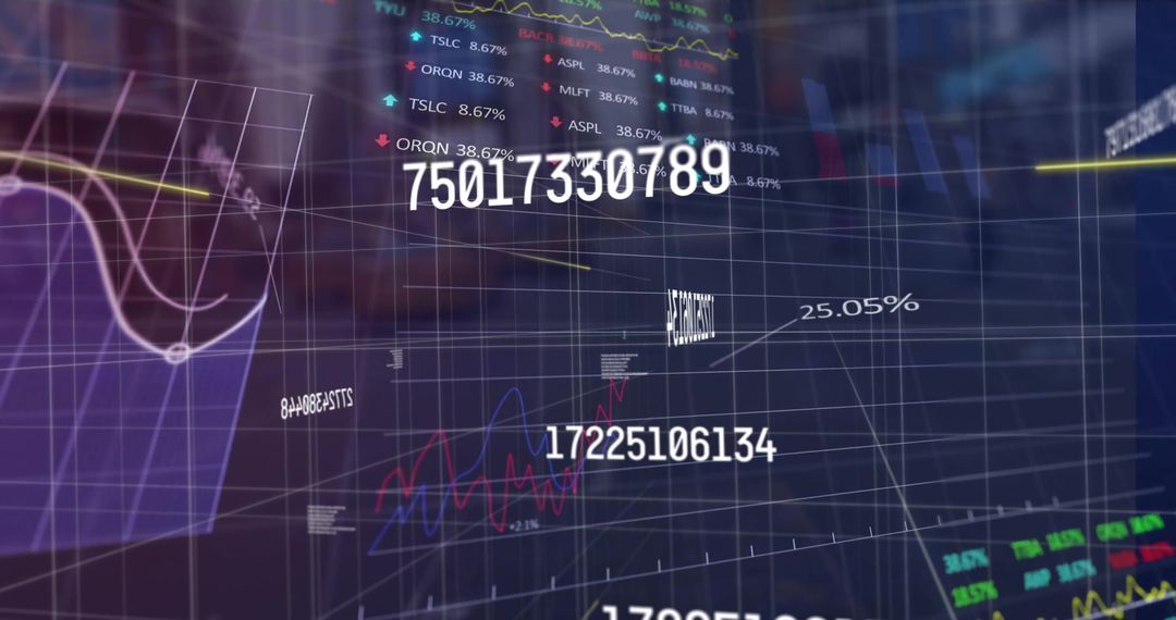 Analyzing Financial Data with Digital Graphs on Transparent Screens