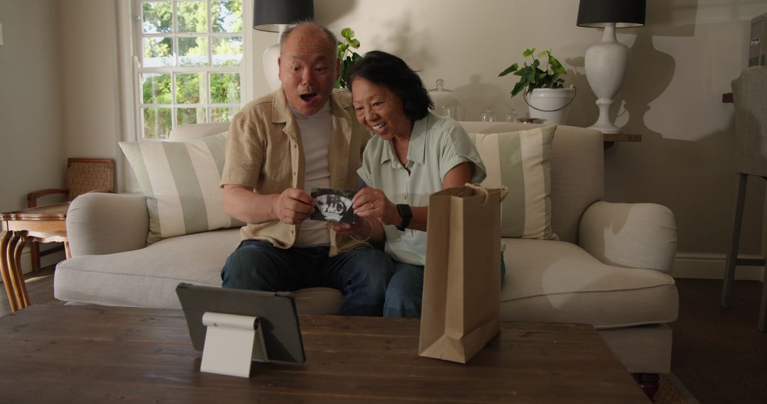 Grandparents Joyfully React to Ultrasound on Virtual Call