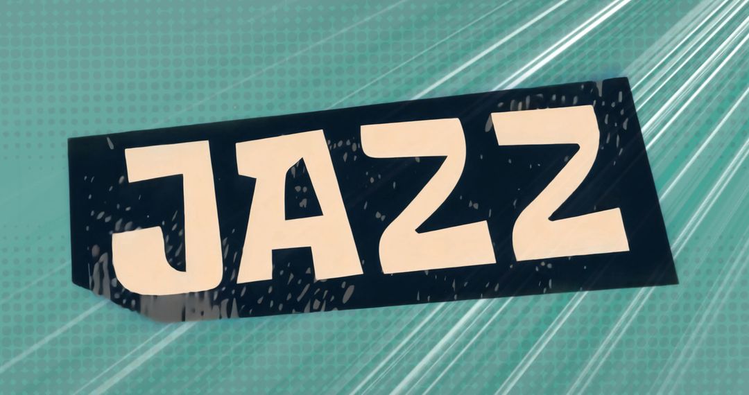 Bold Jazz Design on Teal with Modern Vibe