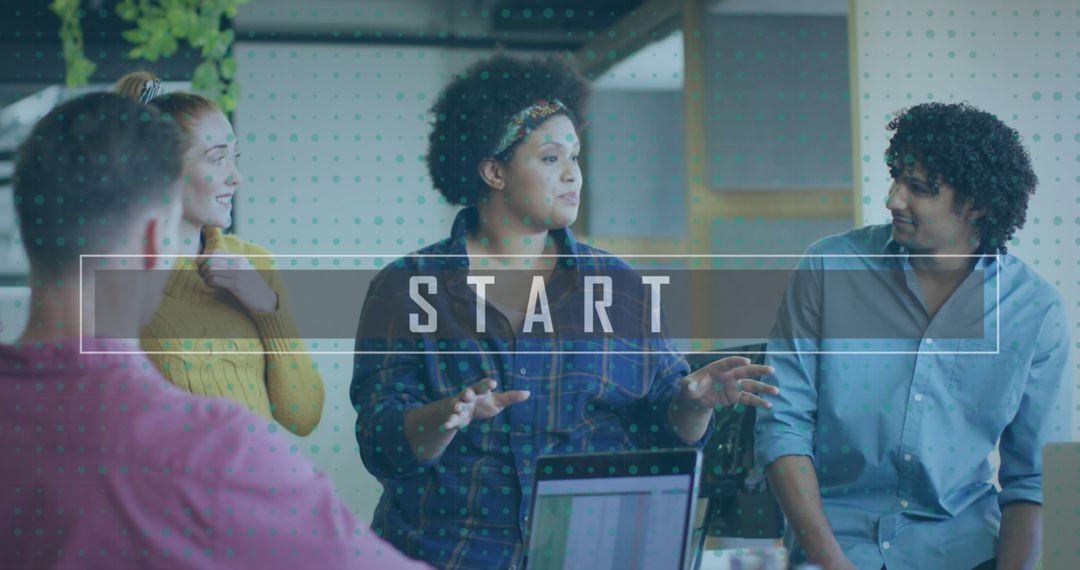 Diverse Business Team Planning New Project in Modern Office