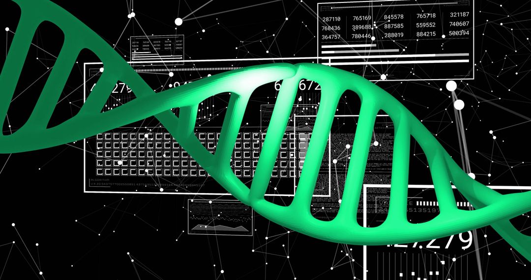 DNA Strand Over Innovative Data for Cutting-Edge Genetic Research