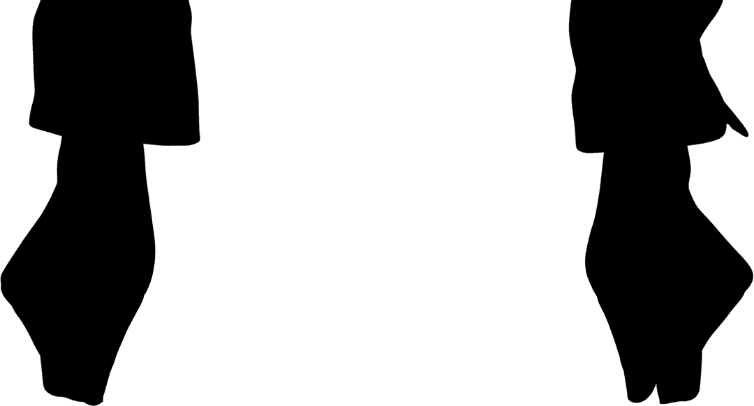 Silhouette Hands Squeezing Gestures Transparent Background