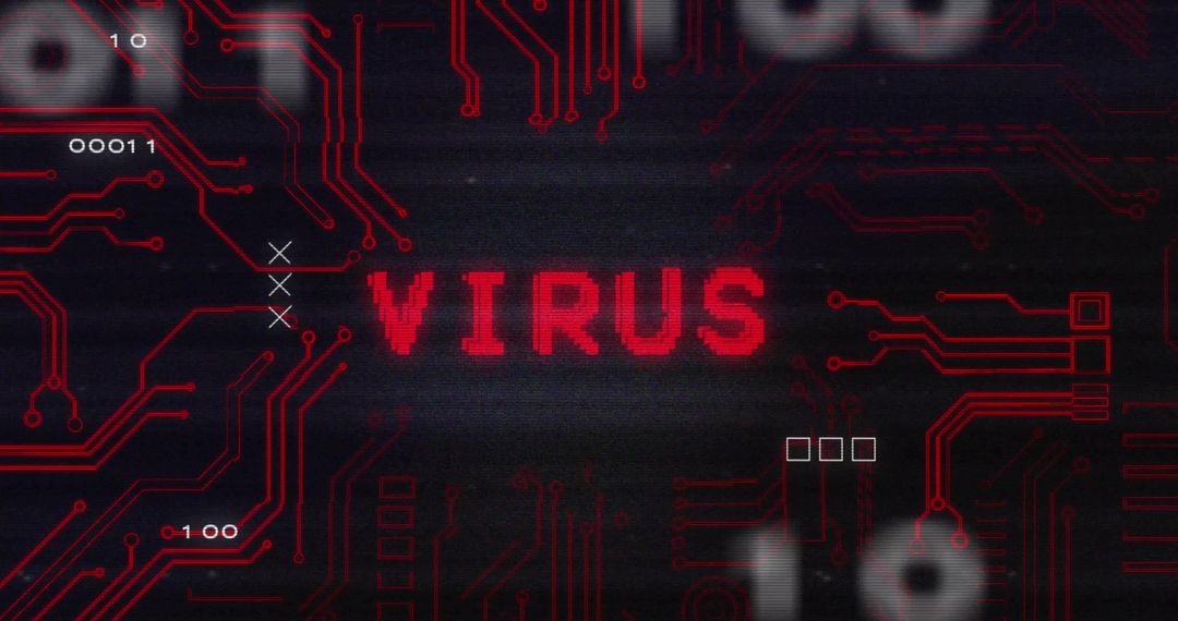 Digital Virus Concept in Data Stream Interface