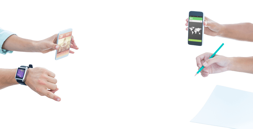 Transparent Diverse Hands Using Digital Devices and Pen