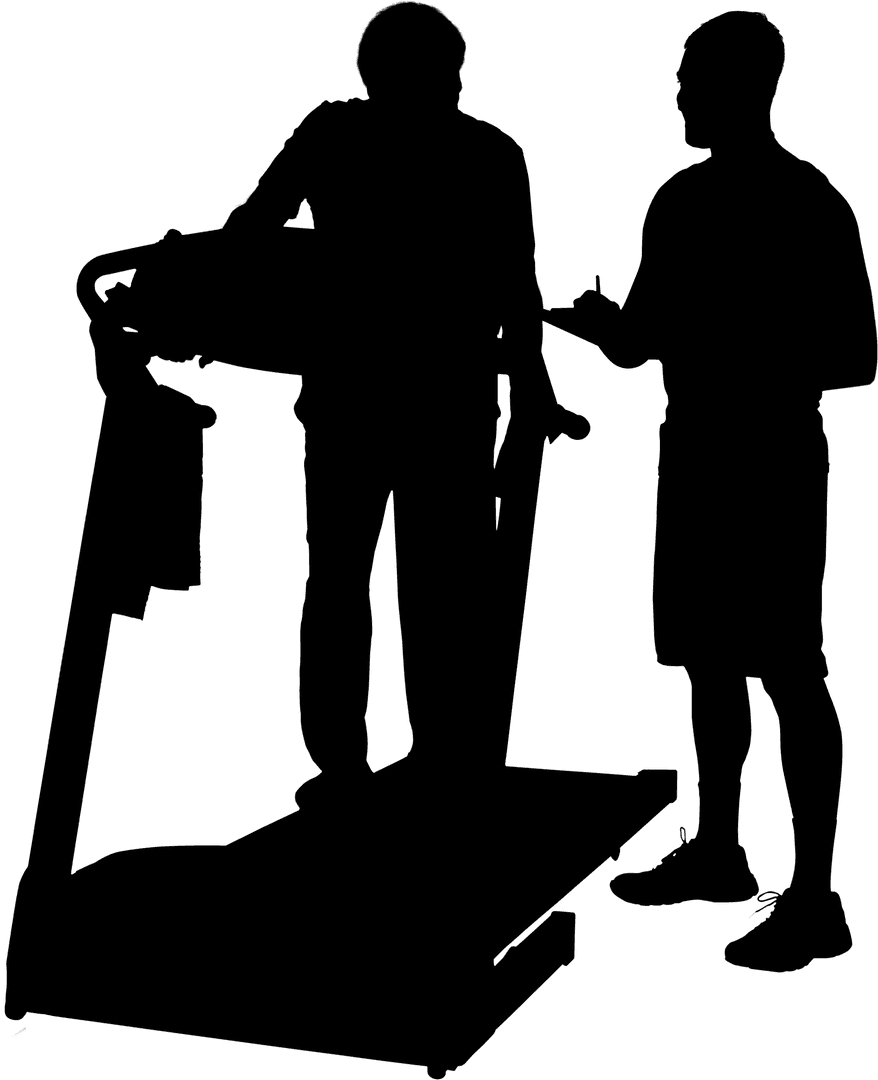 Transparent Fitness Motivation Treadmill Training Session