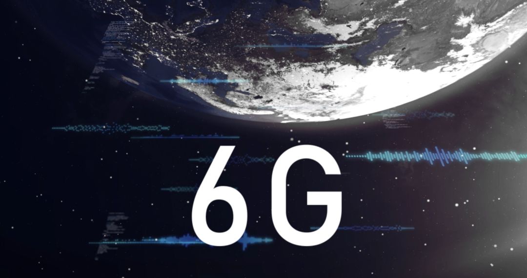 Futuristic 6G Connectivity in Outer Space Concept