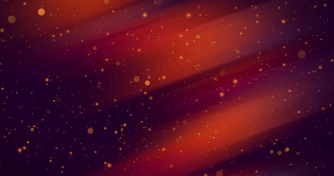 Abstract Glowing Light Spots on Deep Red Background