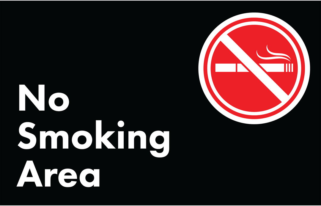 No Smoking Area Sign with Clear Message Transparency - Download Free Stock Images Pikwizard.com