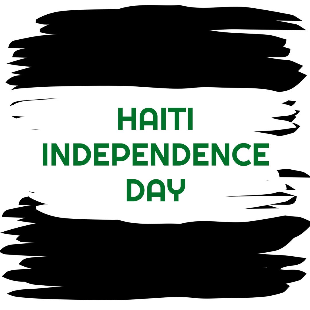 Haiti Independence Day Celebration Graphic with Bold Design - Download Free Stock Templates Pikwizard.com