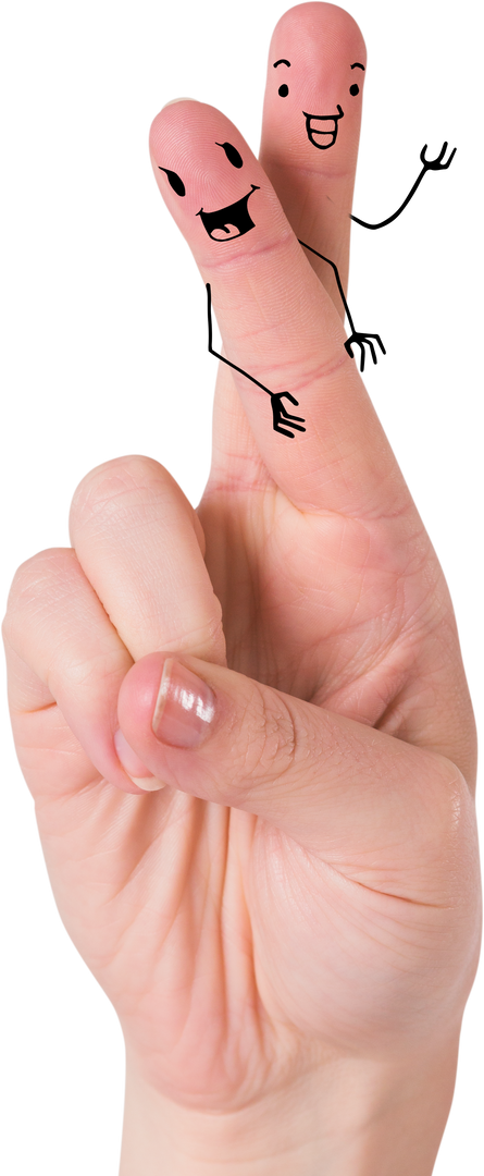 Transparent Hand with Finger Art Illustrations Expressing Happiness - Download Free Stock Images Pikwizard.com