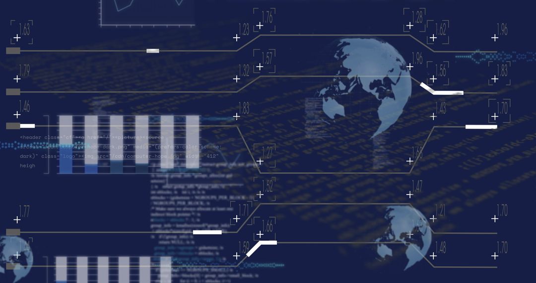 Futuristic Data Visualization and Monitoring Interface