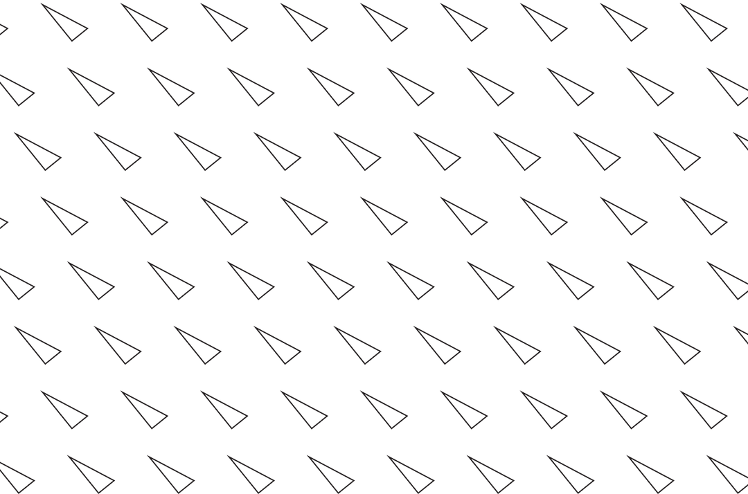 Black triangular pattern on transparent background