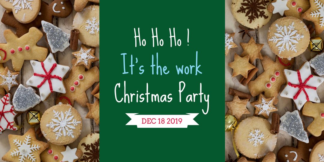 Festive Christmas Cookies Party Invitation Design