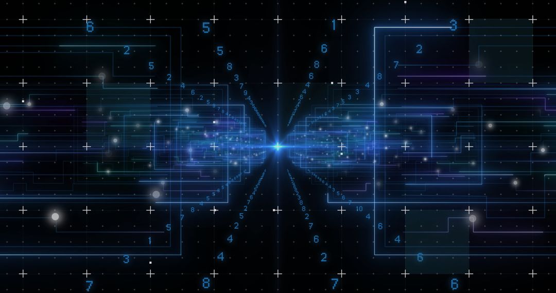 Digital Data Network Light Trails and Grid Design