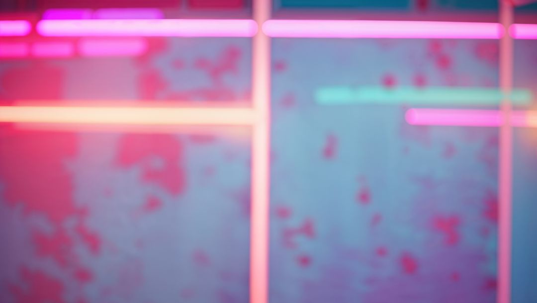 Vibrant Neon Tubes Creating Colorful Abstract Background