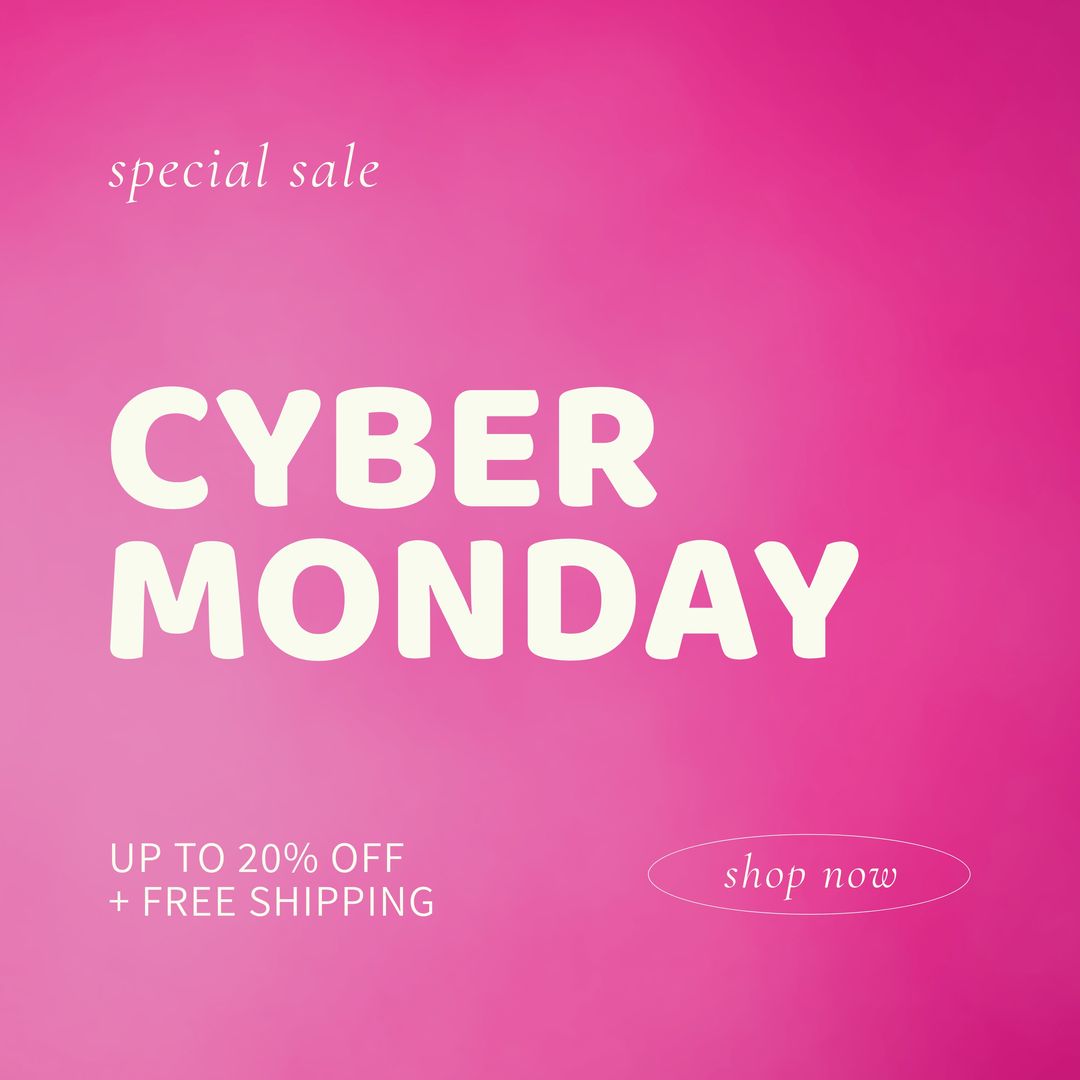 Image of cyber monday on pink background - Download Free Stock Templates Pikwizard.com