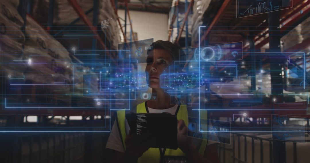 Managing Inventory with Advanced Holographic Technology in Modern Warehouse