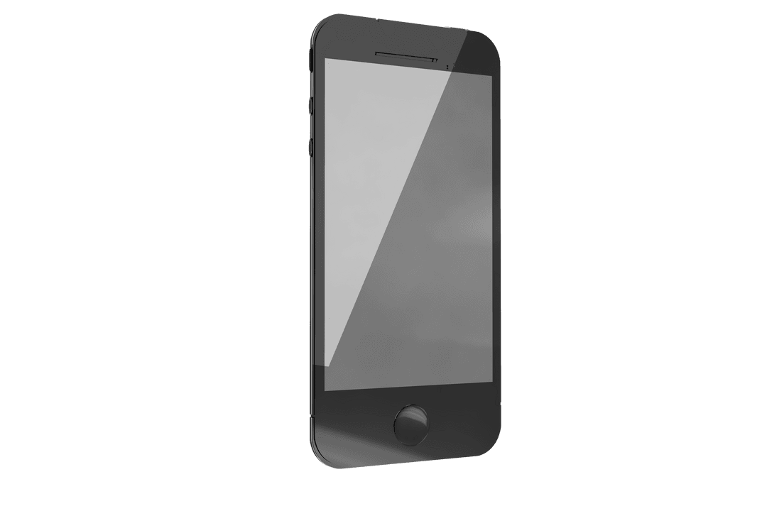 Smartphone Transparent Background with Copy Space Illustration