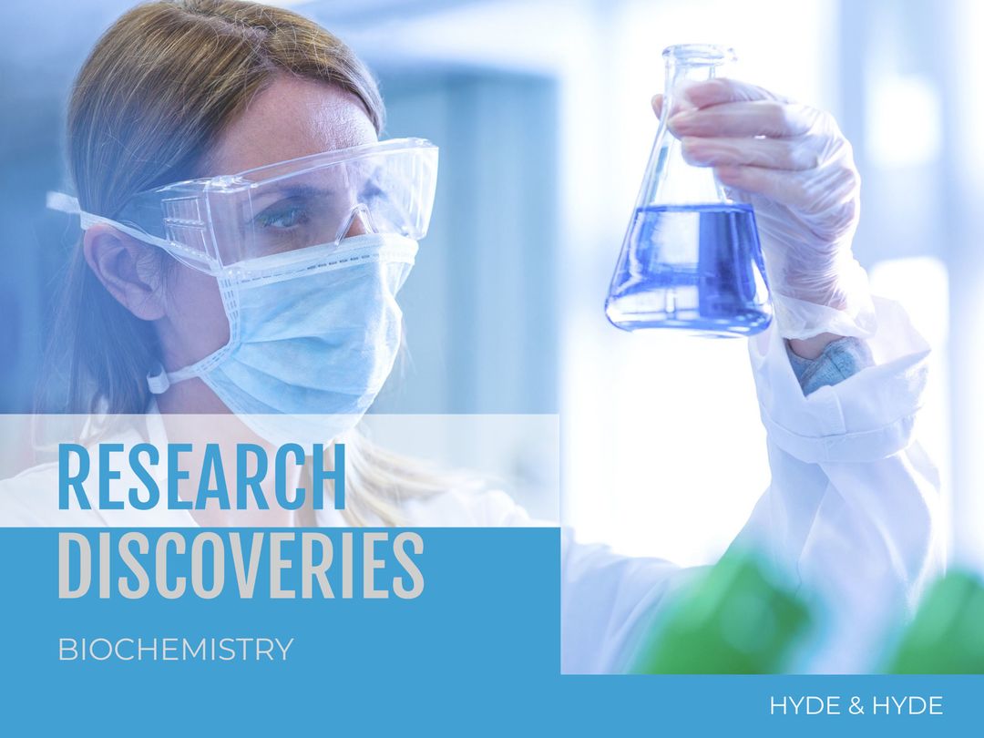 Focused Scientist Examining Flask Showcasing Biochemistry Innovation