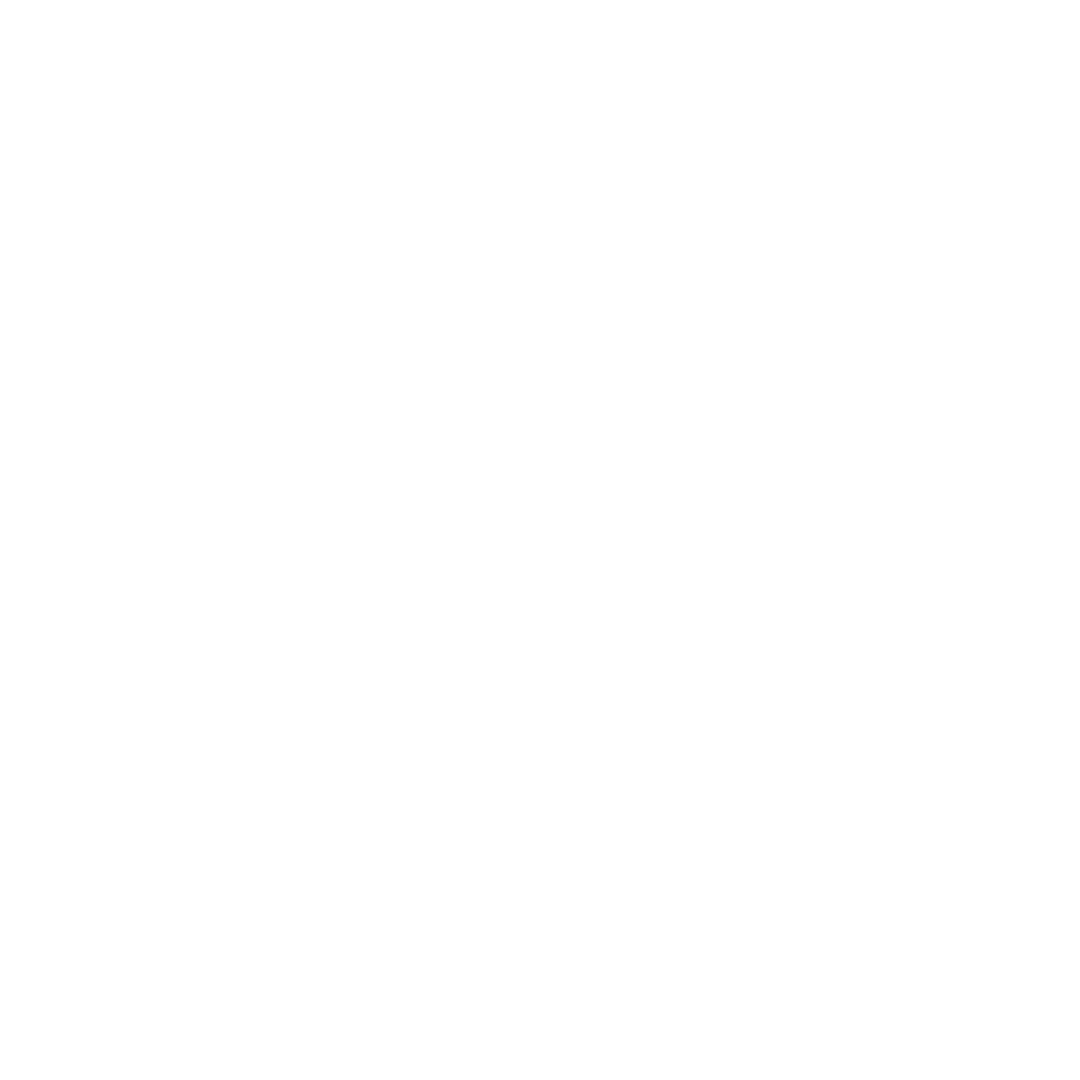 White Arrow Silhouette on Transparent Background