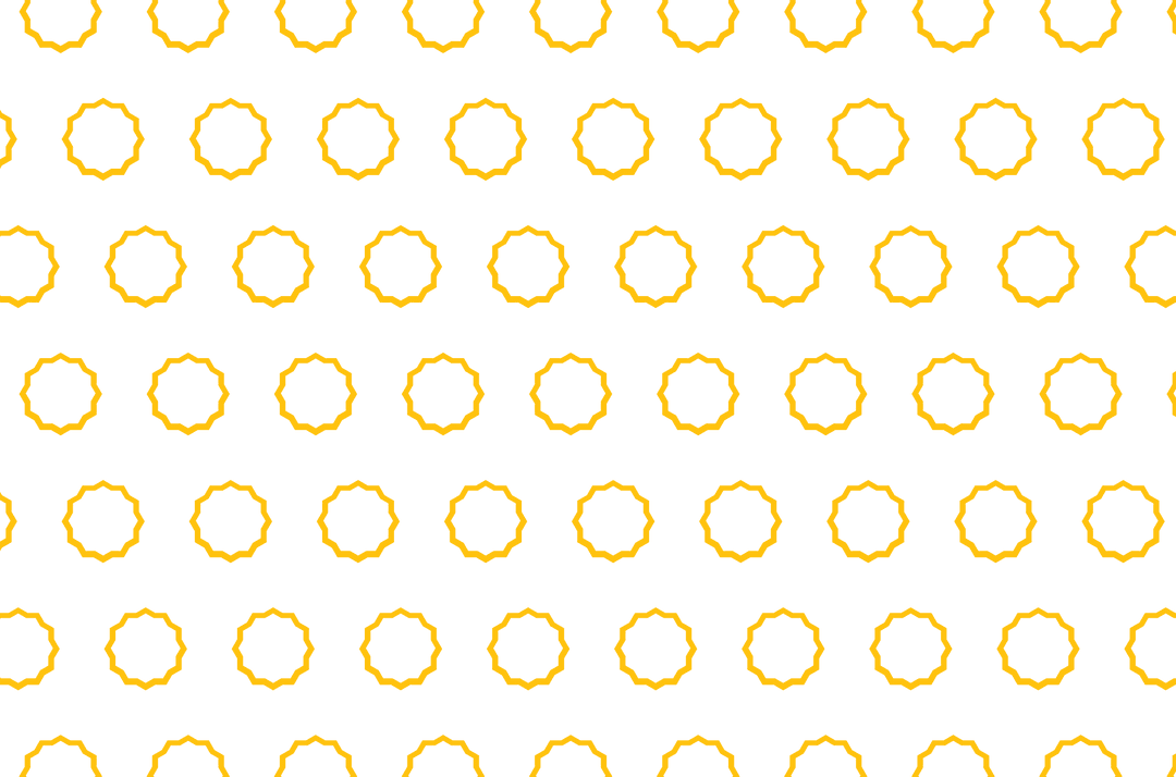 Yellow sun patterns on transparent background for design projects