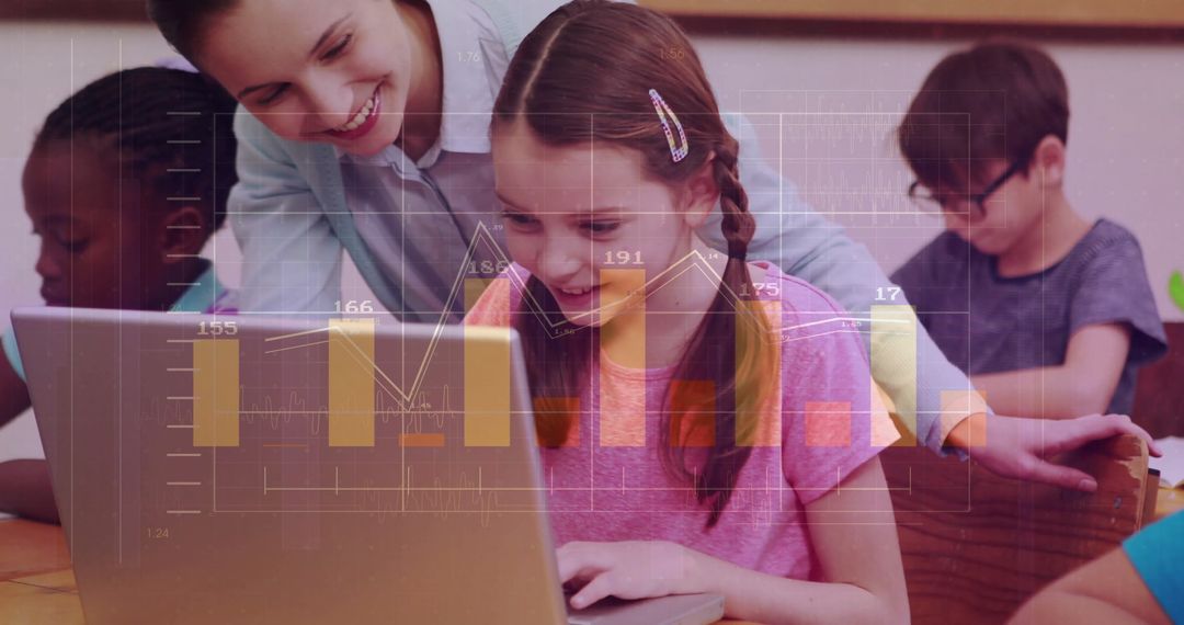 Children Engaged in Digital Learning