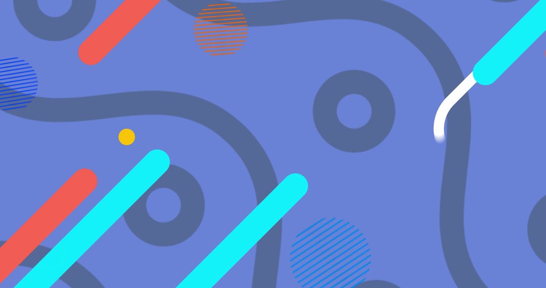 Abstract Movement Concept with Capsules on Blue Background