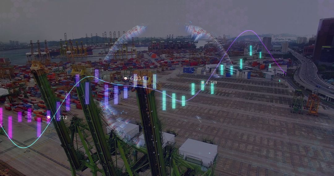 Digital Financial Data Overlay Port Operations Global Commerce