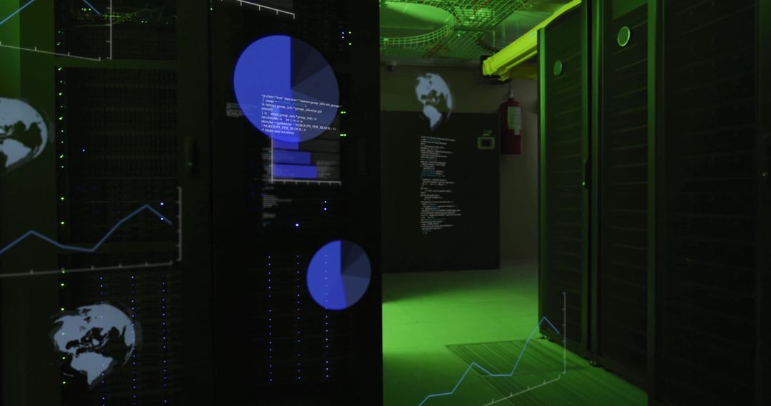 Global Data Networking in Secure Server Room