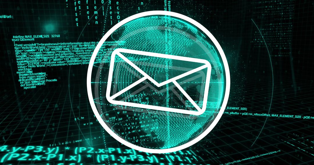 Digital Global Communication and Data Exchange Concept