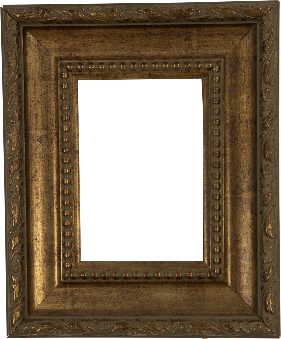 Antique Golden Picture Frame with Decorative Floral Pattern on Transparent Background - Download Free Stock Images Pikwizard.com