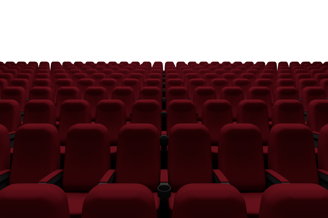 Transparent View of Empty Red Theater Chairs in Auditorium - Download Free Stock Images Pikwizard.com