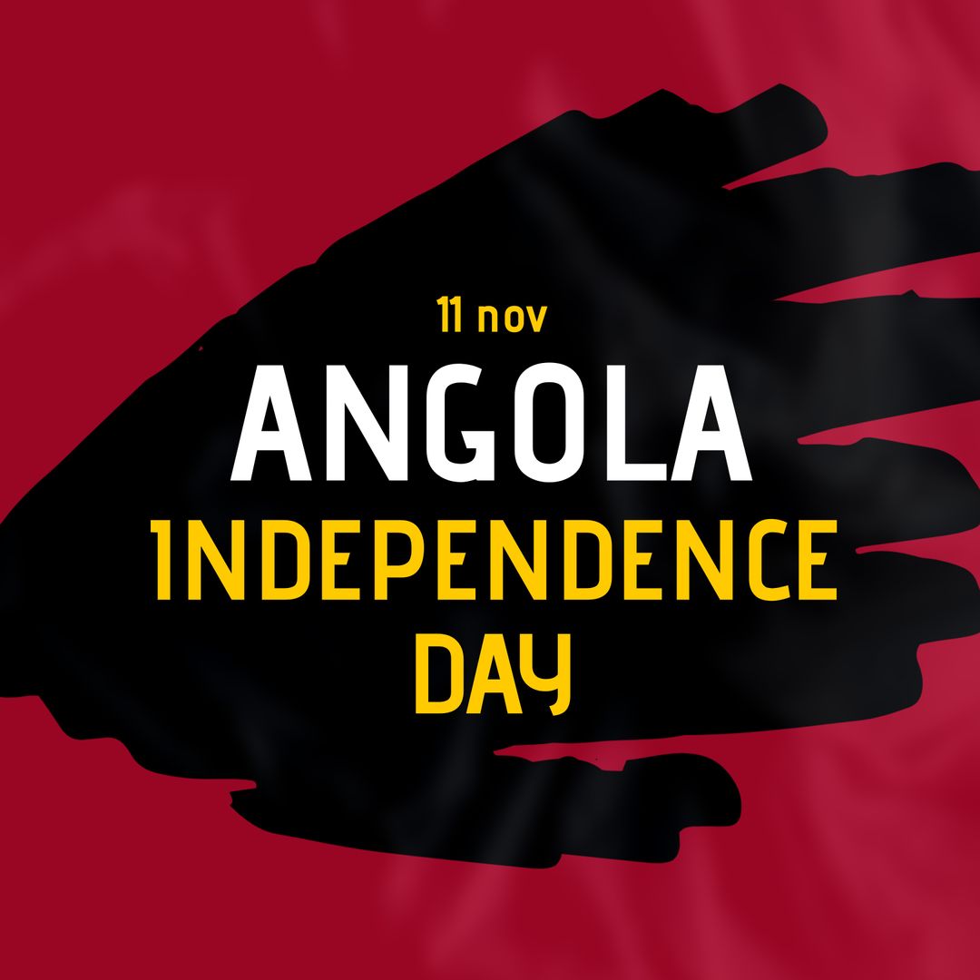 Angola Independence Day Celebration Banner with Bold Typography