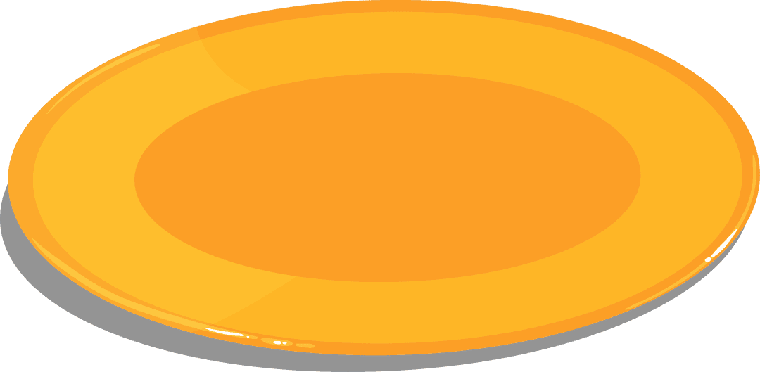 3D Golden Disc with Gradient Sheen on Transparent Background