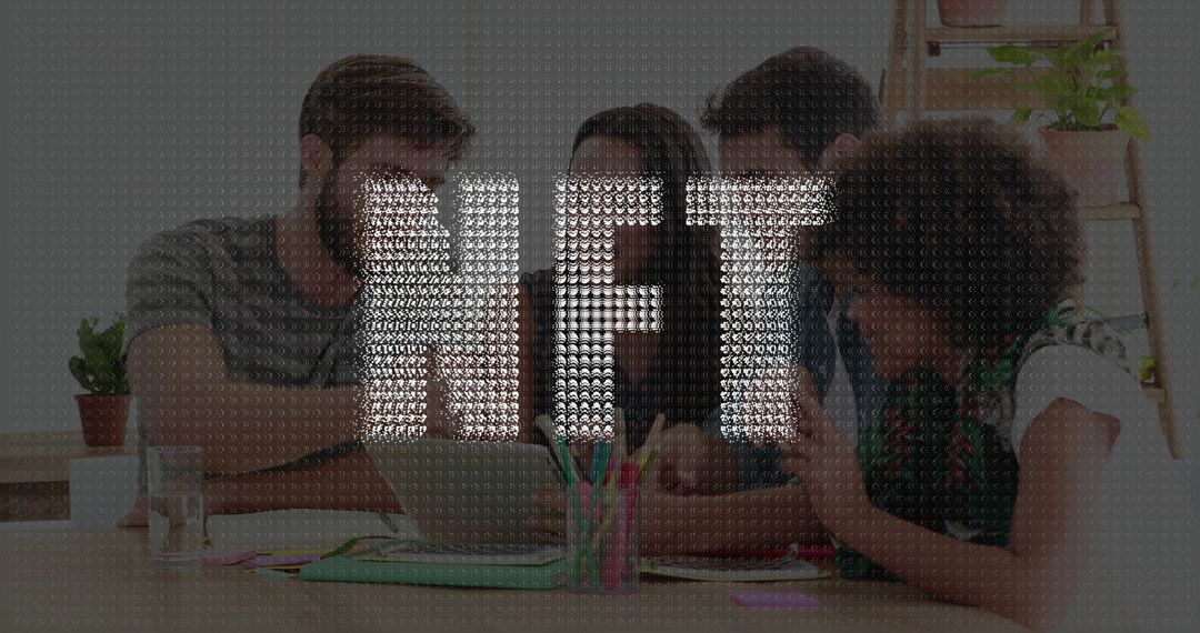 Creative Workers Collaborating Around Laptop for Innovative Project