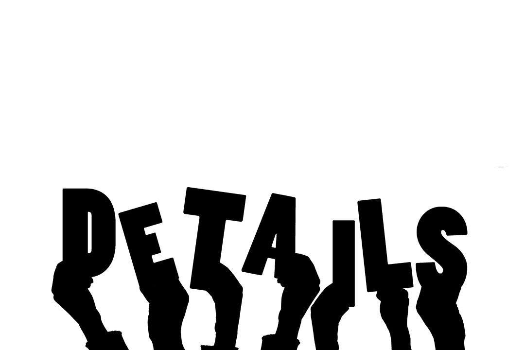 Transparent Hands Holding Details Text Illustration