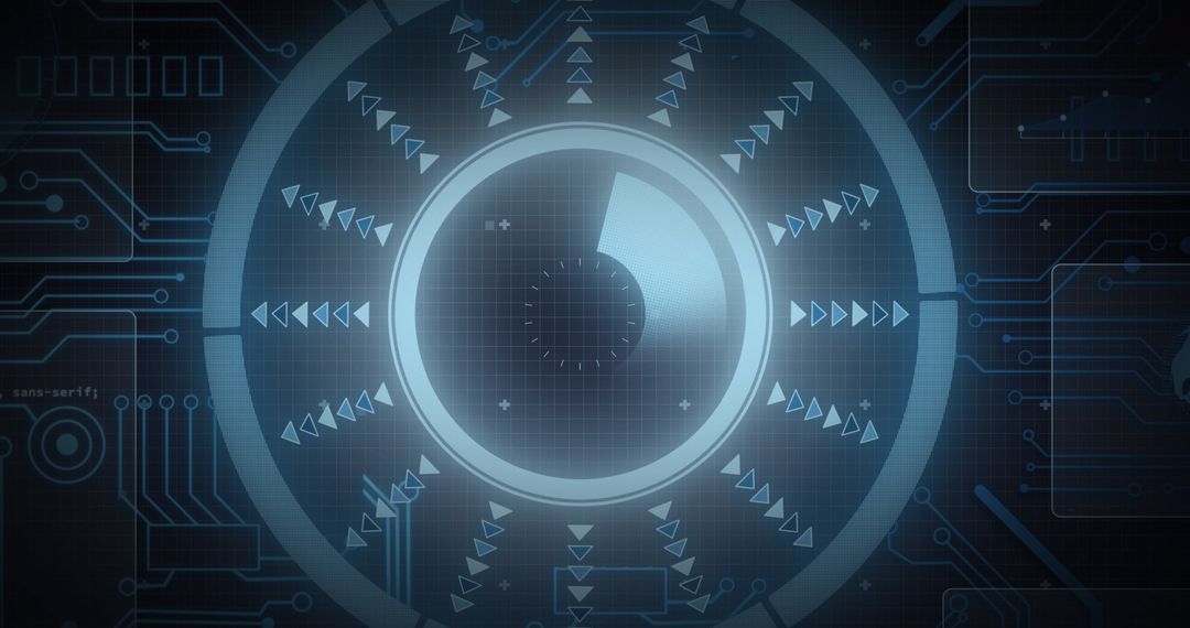 futuristic digital interface with data processing visual - Free Images, Stock Photos and Pictures on Pikwizard.com