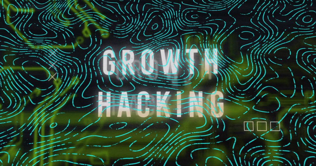 Futuristic Growth Hacking Technology with Digital Interface