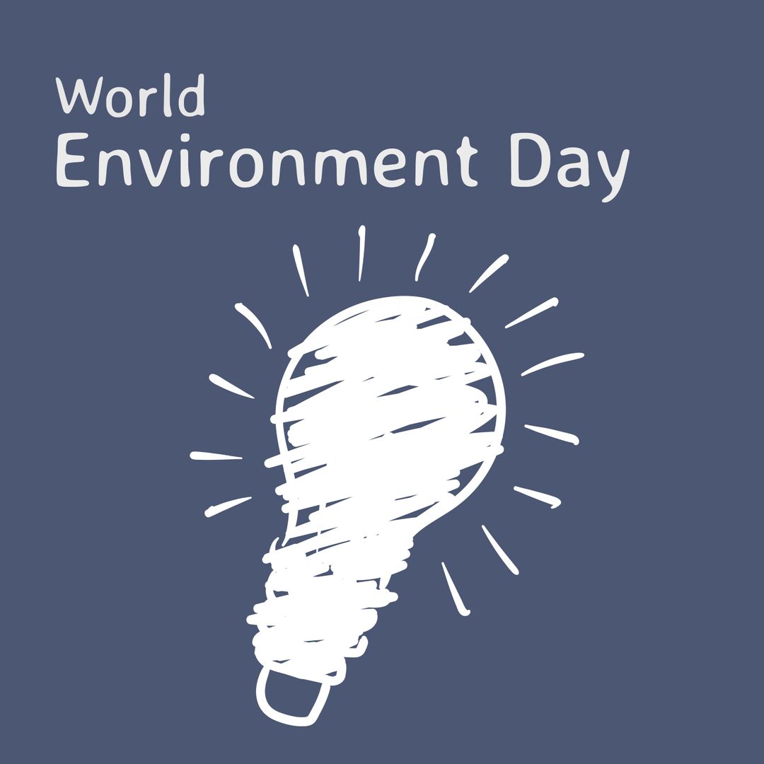 World Environment Day Light Bulb Illustration