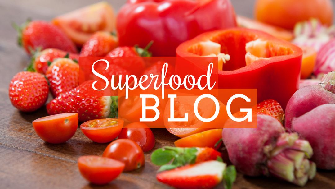Vibrant Superfoods Assortment Featuring Fresh Produce and Peppers