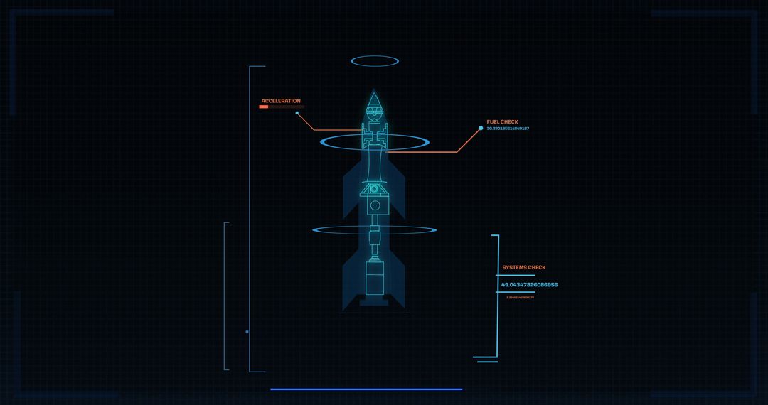 Spacecraft Blueprint with Scientific Data Elements
