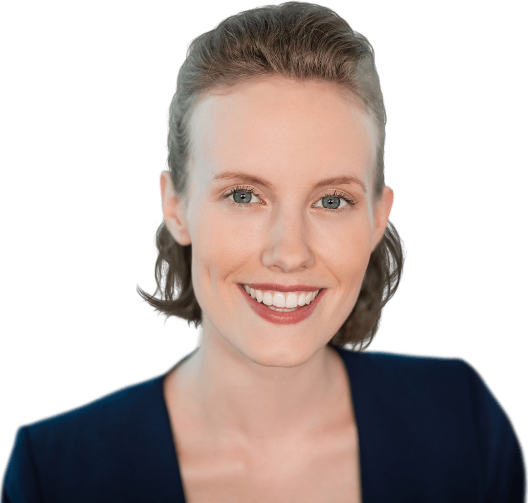 Smiling Woman's Transparent Background Portrait