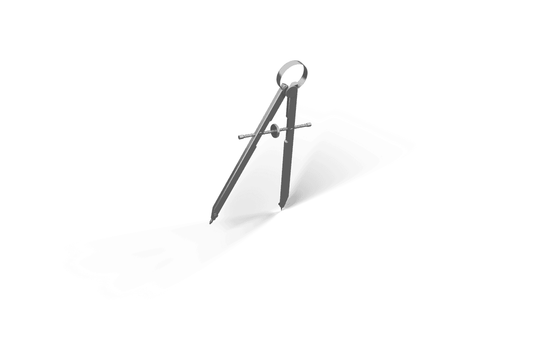 Transparent Geometry Drawing Compass Tool for Precision Drawing