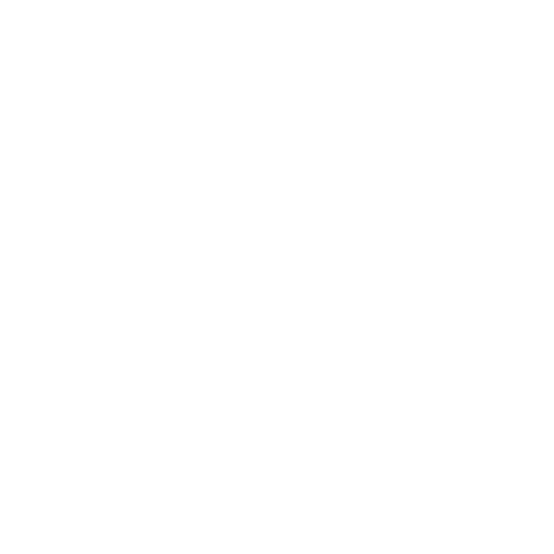 White curved arrow with zigzag element on transparent background
