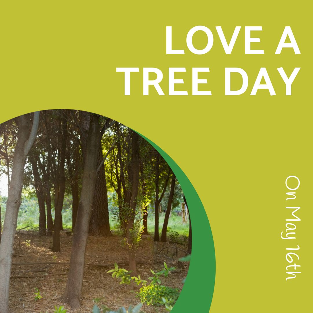 Love a Tree Day Nature Conservation Poster Design