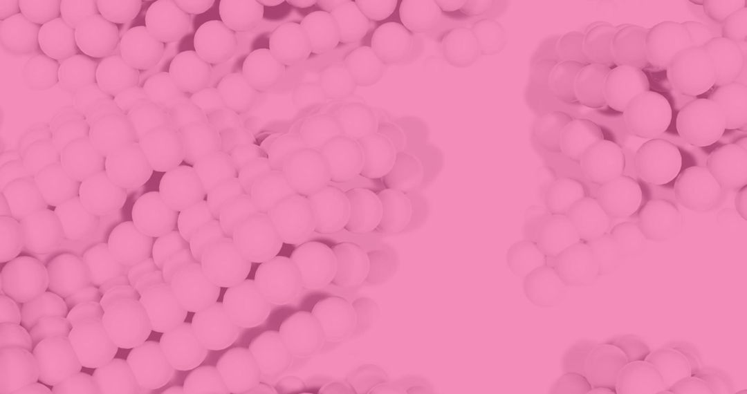 Abstract Pink Spheres Form Captivating Wave Motion Background