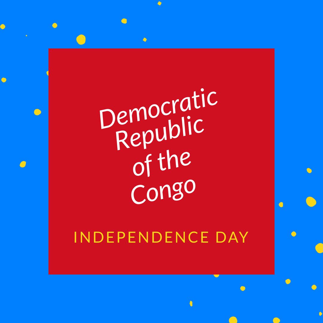 Democratic Republic of the Congo Independence Day Celebration Text Design