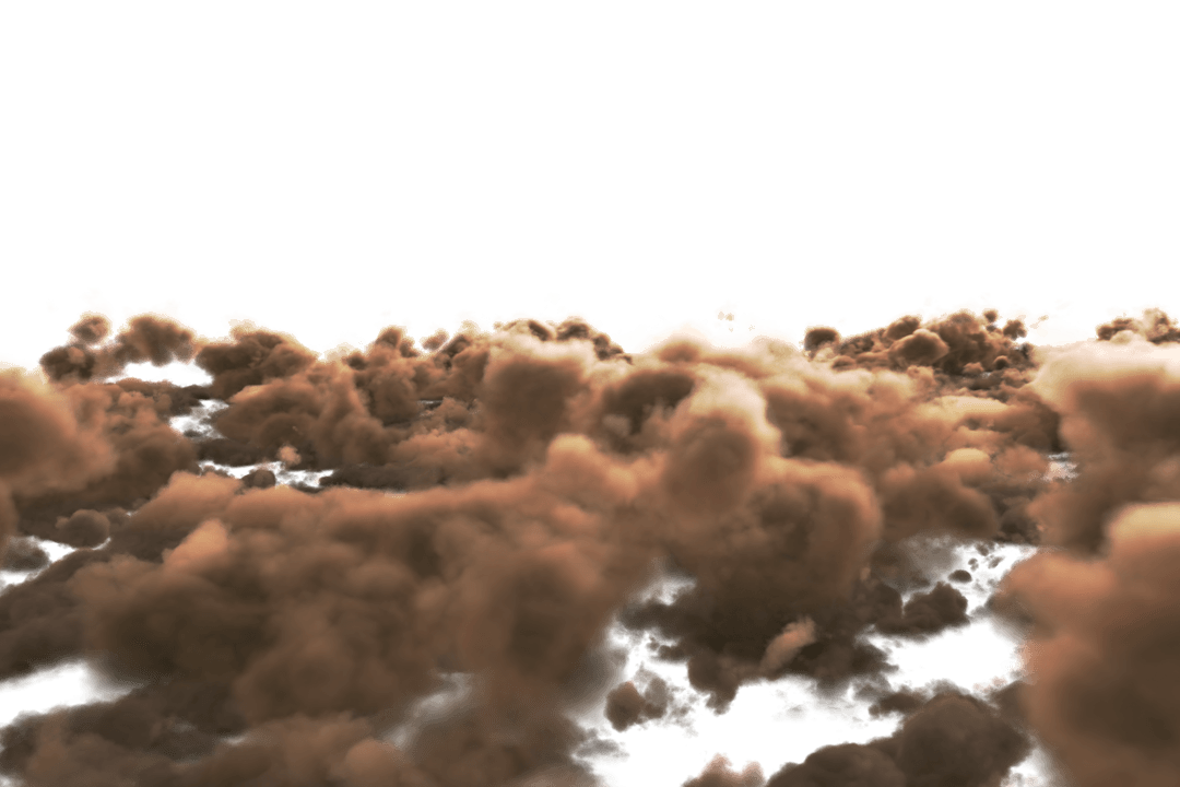 Dirty Brown Clouds with Transparent Background